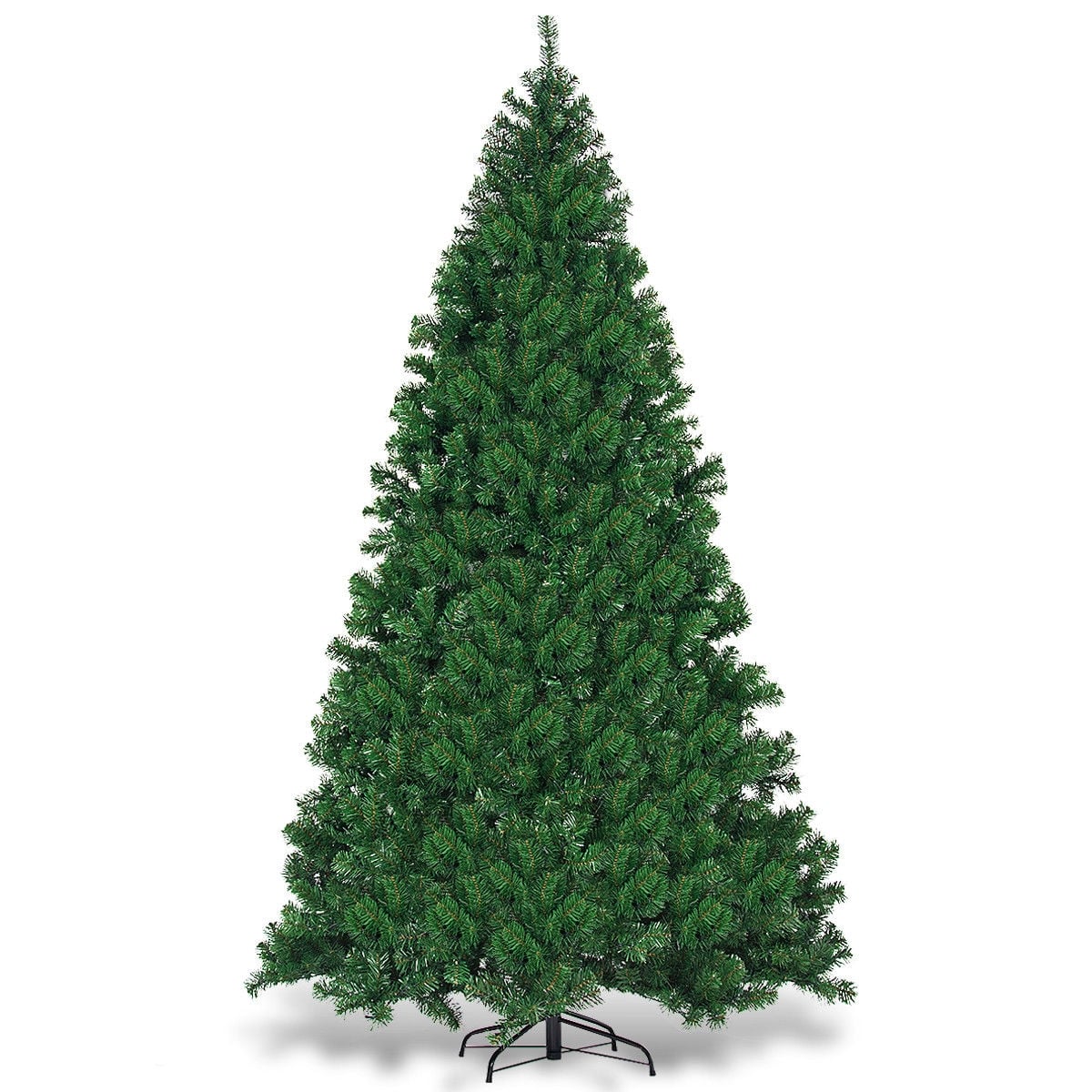9 Feet Pre-Lit PVC Artificial Christmas Tree with 700 LED Lights-Christmas Trees-DECOROLALA