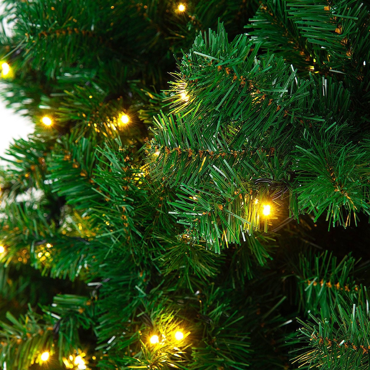 9 Feet Pre-Lit PVC Artificial Christmas Tree with 700 LED Lights-Christmas Trees-DECOROLALA