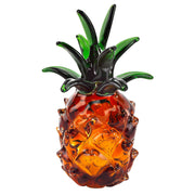 9" Orange Murano Glass Pineapple Statue Tabletop Sculpture-Sculptures-DECOROLALA