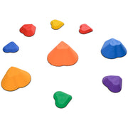 9PCs Non-Slip Stackable Kids Stepping Stones, Heart-Shaped-Toys & Games > Baby & Toddler Toys > Kids Gym & Playmats-DECOROLALA