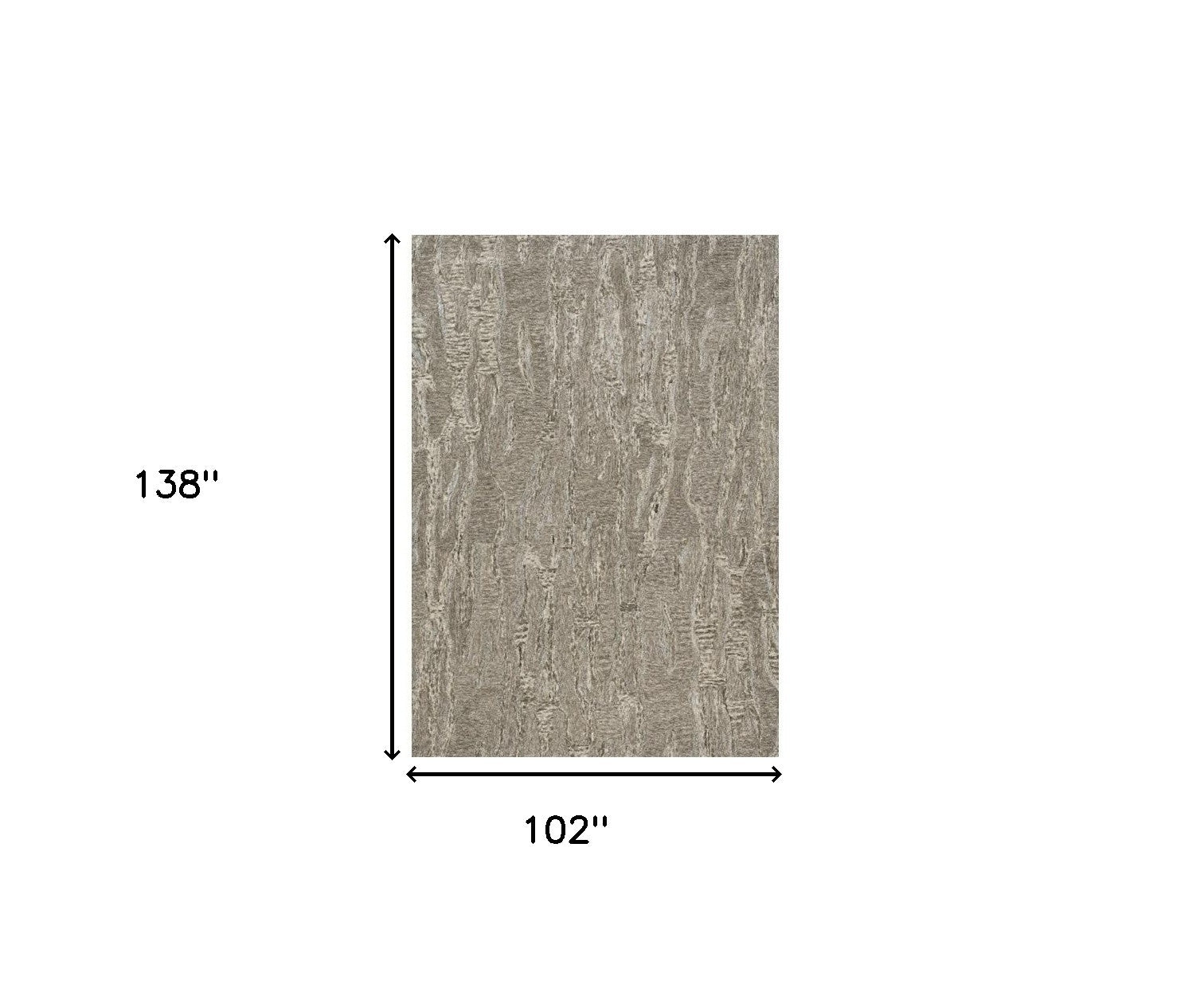 9' X 12' Sand And Gray Wool Abstract Hand Tufted Area Rug-Area Rugs-DECOROLALA