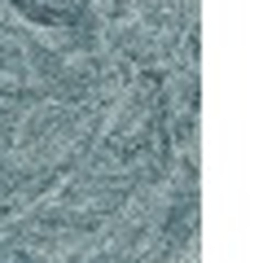 9' X 12' Seafoam Blue Hand Tufted Floral Indoor Area Rug-Area Rugs-DECOROLALA