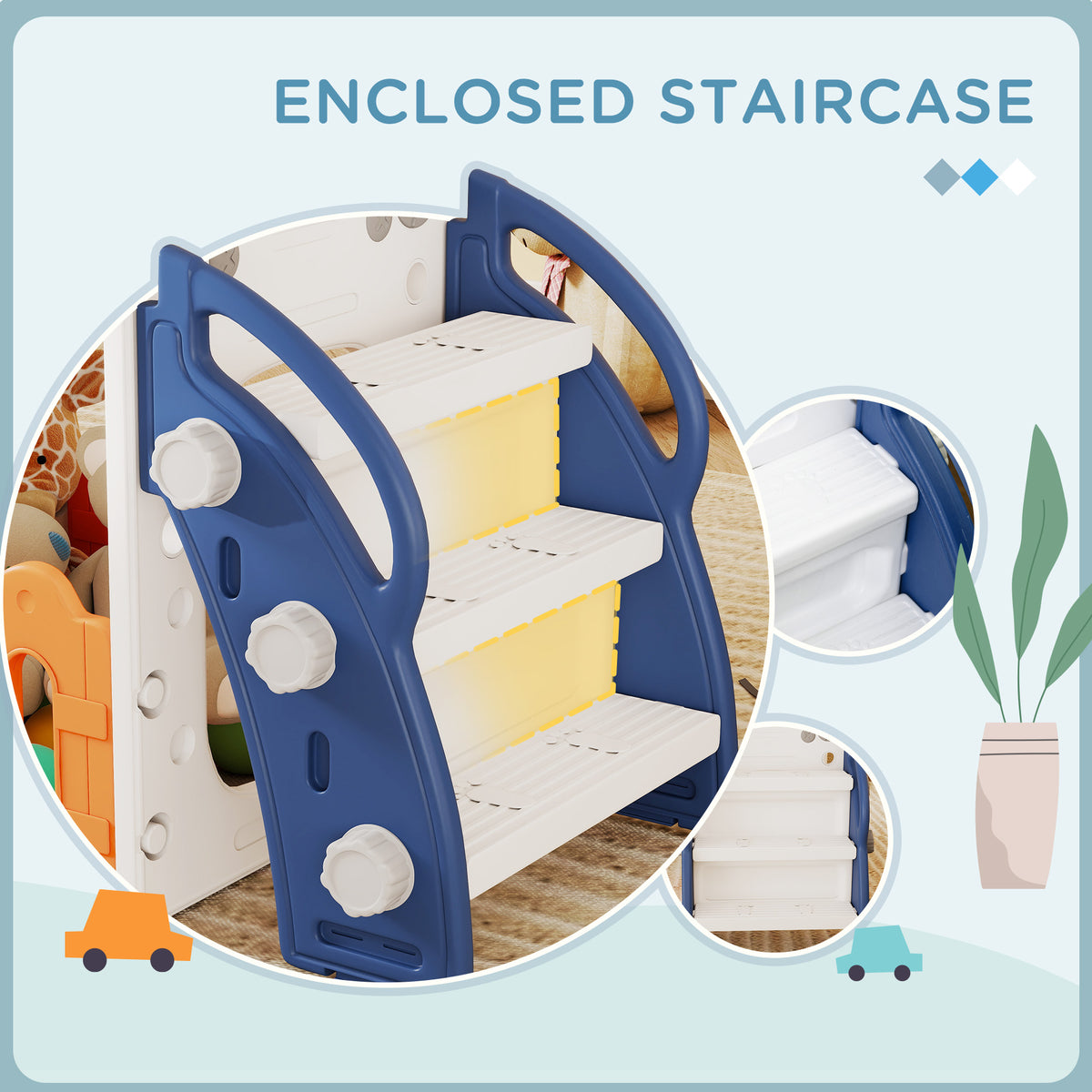 9-in-1 Toddler Slide Playset with Basketball Hoop and Tunnel-Toys & Games > Kids Outdoor Play > Gym Sets & Swings-DECOROLALA
