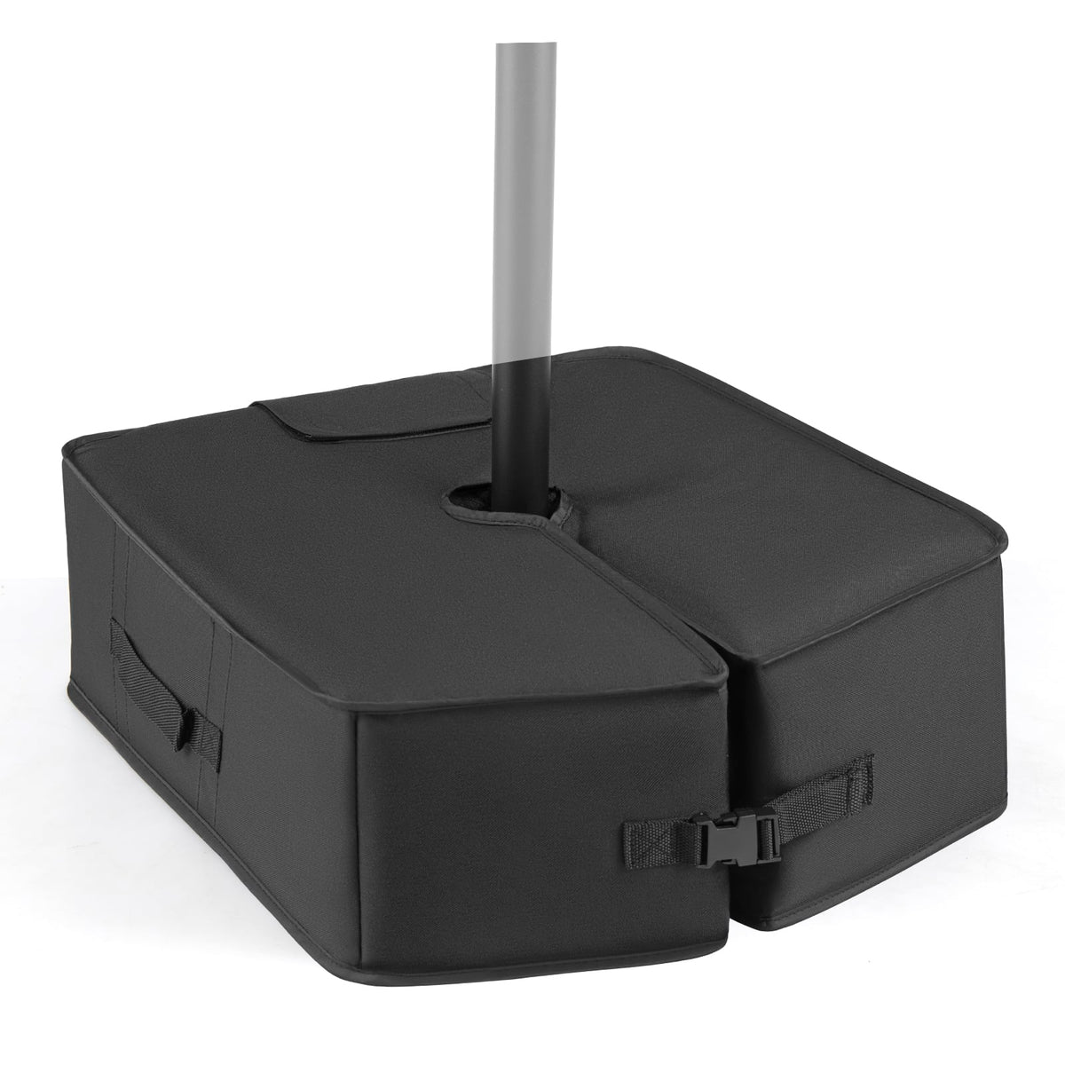 90 LBS Sand-fillable Umbrella Base Weight-Black-Outdoor Umbrella Bases-DECOROLALA