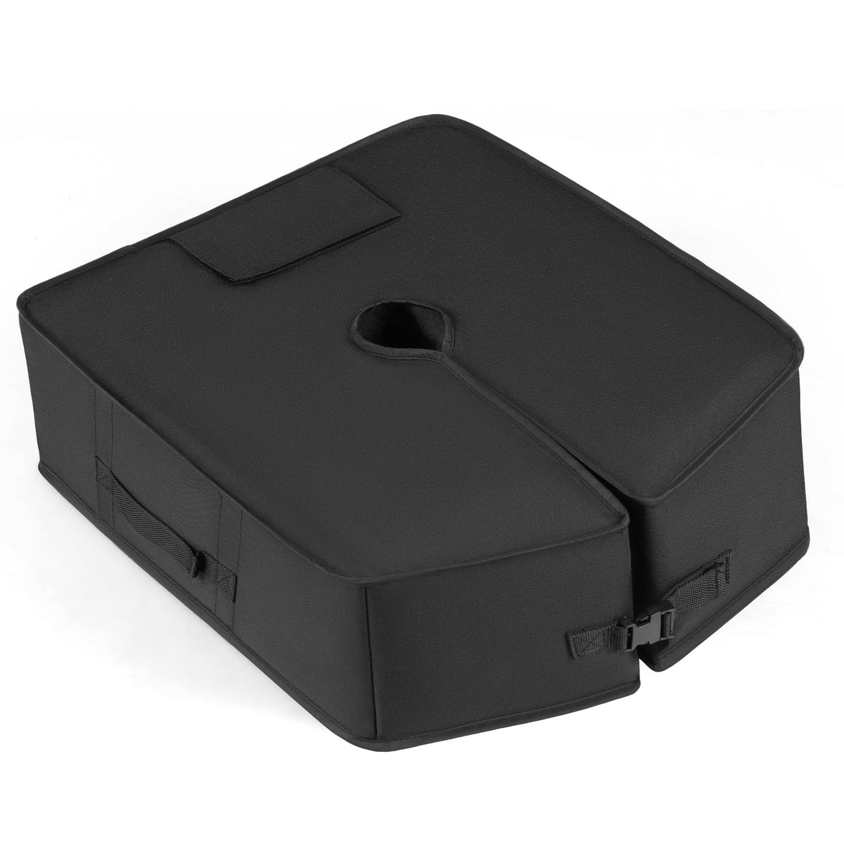90 LBS Sand-fillable Umbrella Base Weight-Black-Outdoor Umbrella Bases-DECOROLALA