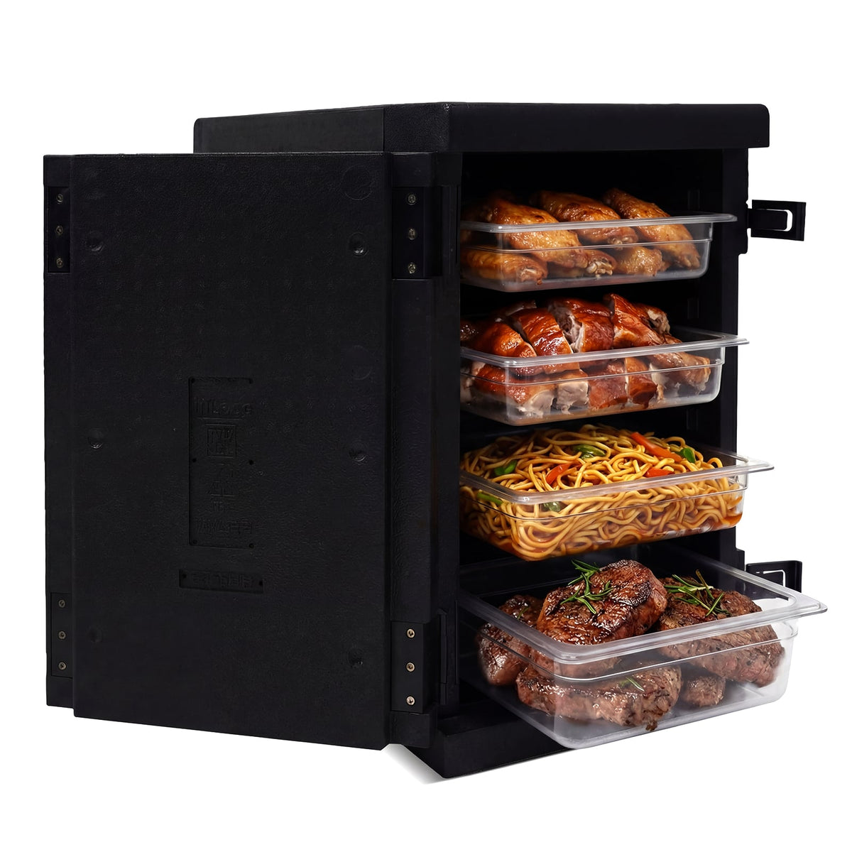 91 Qt Insulated Food Pan Carrier with Safety Buckles-Coolers-DECOROLALA