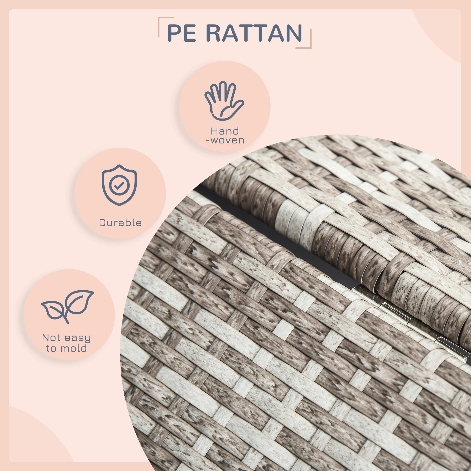 Maison pour animaux en osier, lit pour chien, mobilier en rotin d’intérieur/extérieur avec coussin