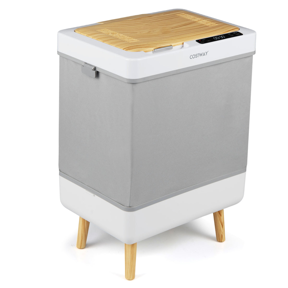 9.5 Gallon Foldable Towel Warmer Bucket with Auto Shut Off - Gray-Dryers-DECOROLALA