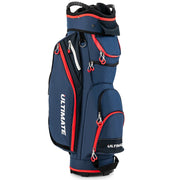 9.5 Inch Golf Cart Bag with 14 Way Dividers Top Organizer-Navy-Golf-DECOROLALA