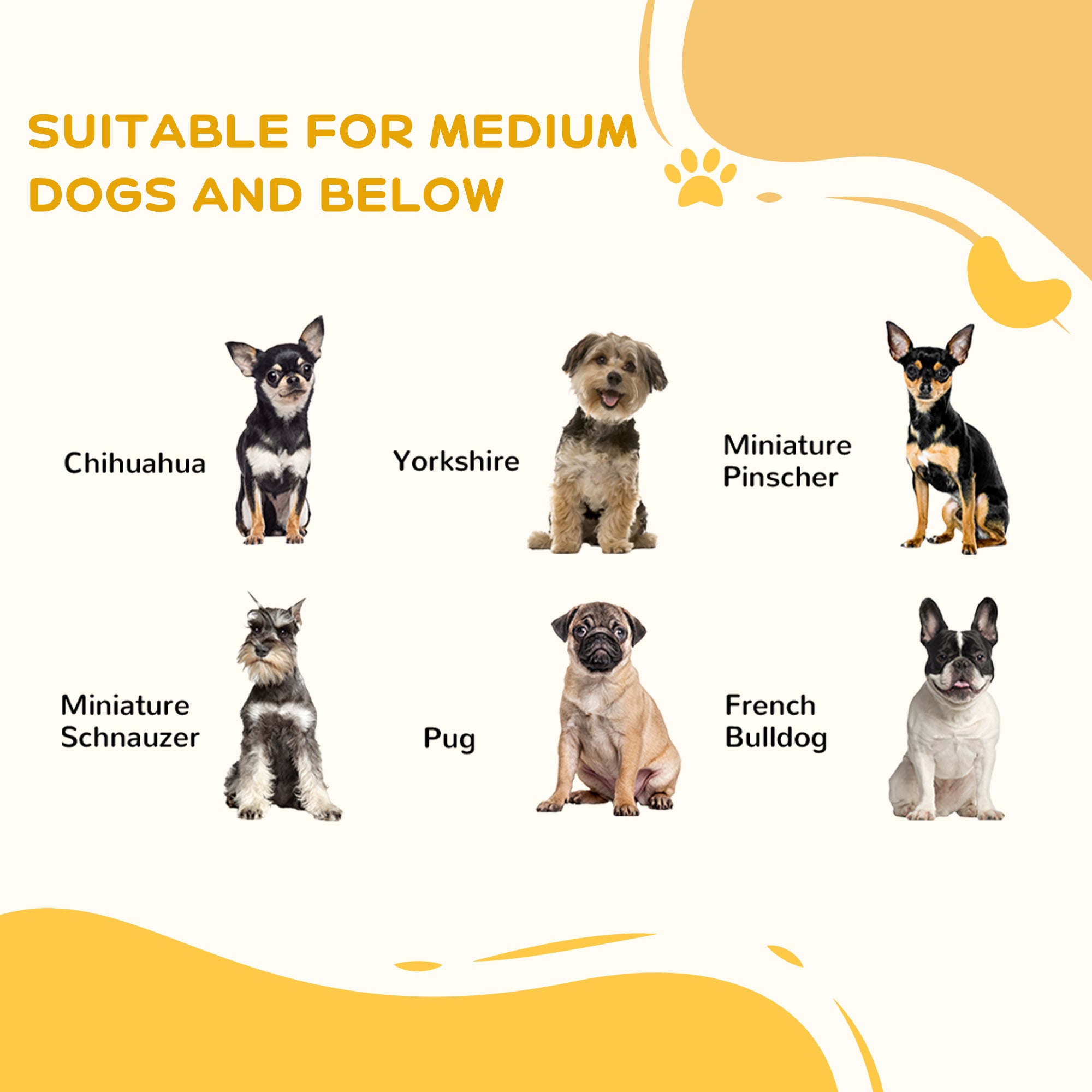 3-Panel Foldable Dog Gate with Feet for Medium Dogs and Below, Black