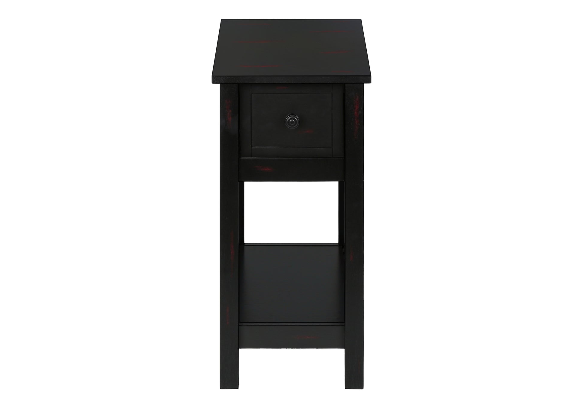 ACCENT TABLE - 24"H / BLACK VENEER END TABLE-Accent Table-DECOROLALA