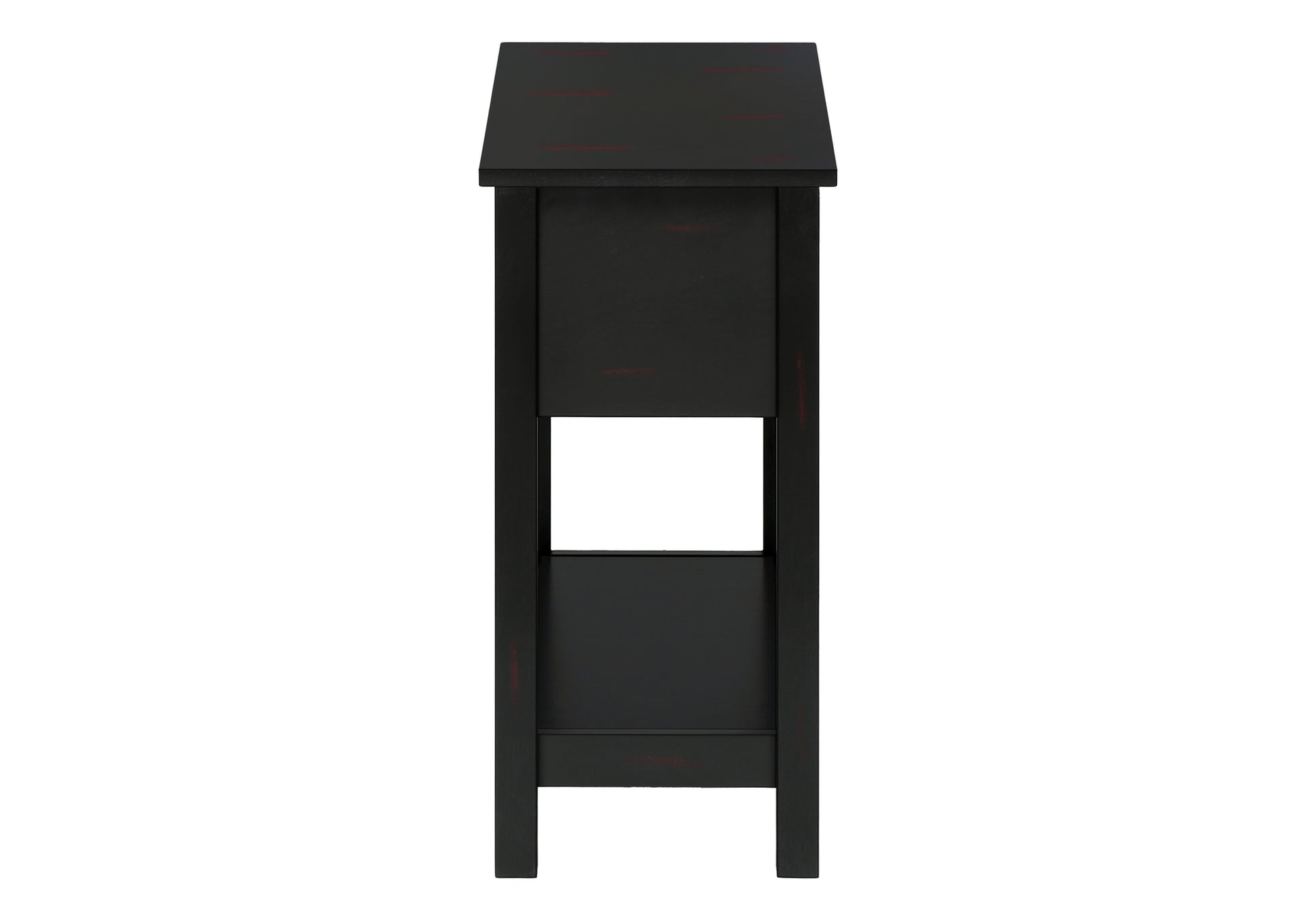 ACCENT TABLE - 24"H / BLACK VENEER END TABLE-Accent Table-DECOROLALA