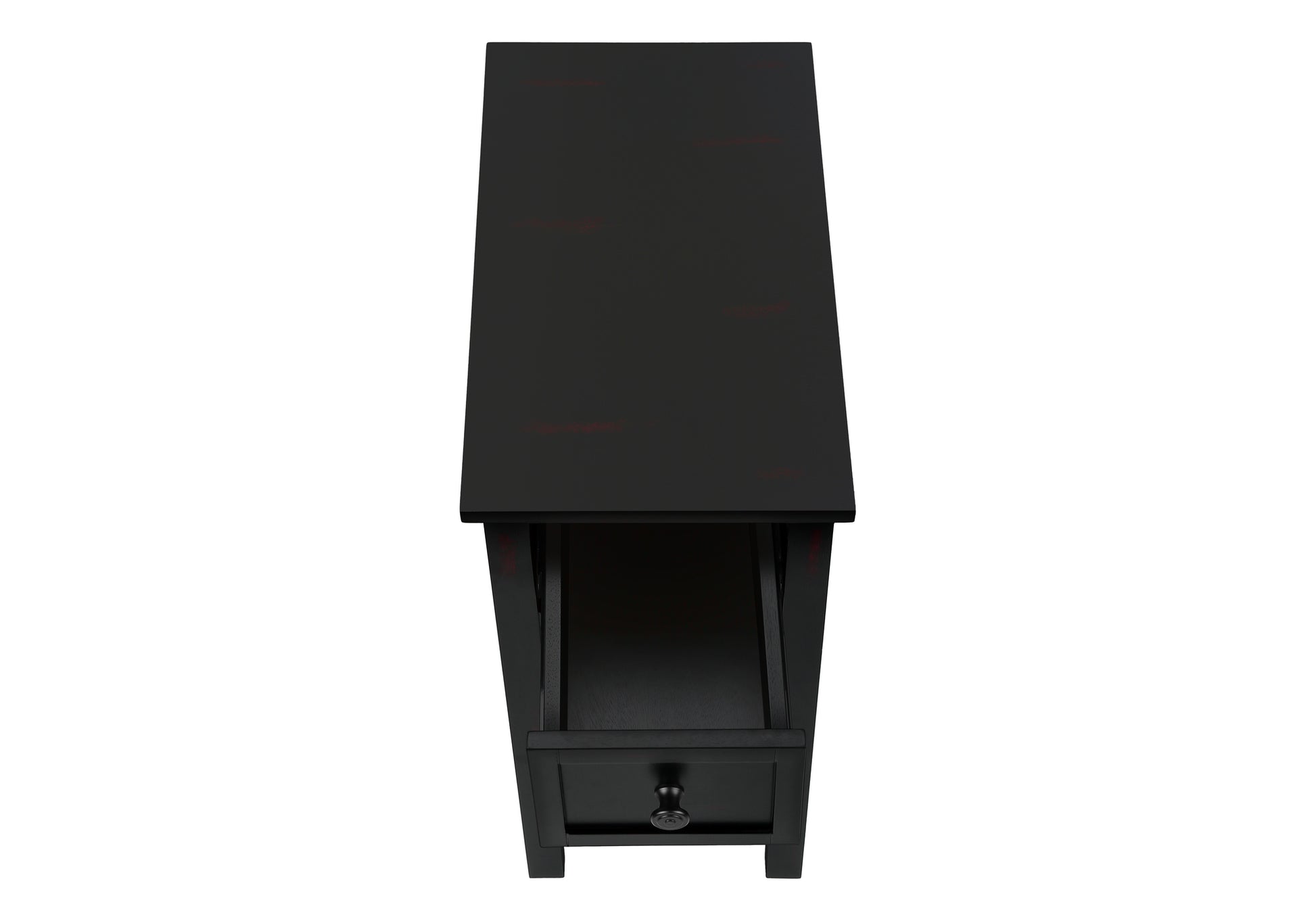ACCENT TABLE - 24"H / BLACK VENEER END TABLE-Accent Table-DECOROLALA