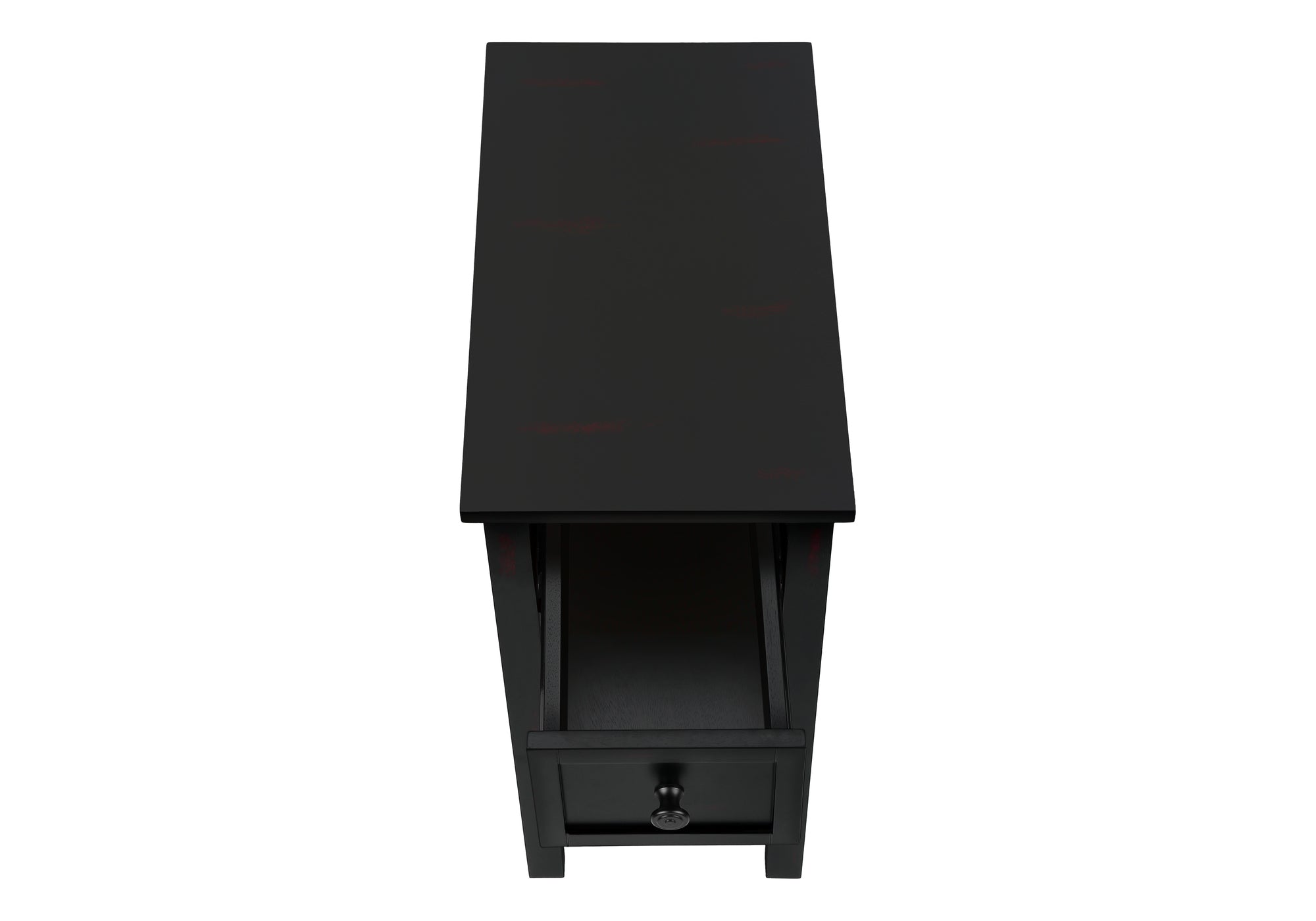 ACCENT TABLE - 24"H / BLACK VENEER END TABLE-Accent Table-DECOROLALA