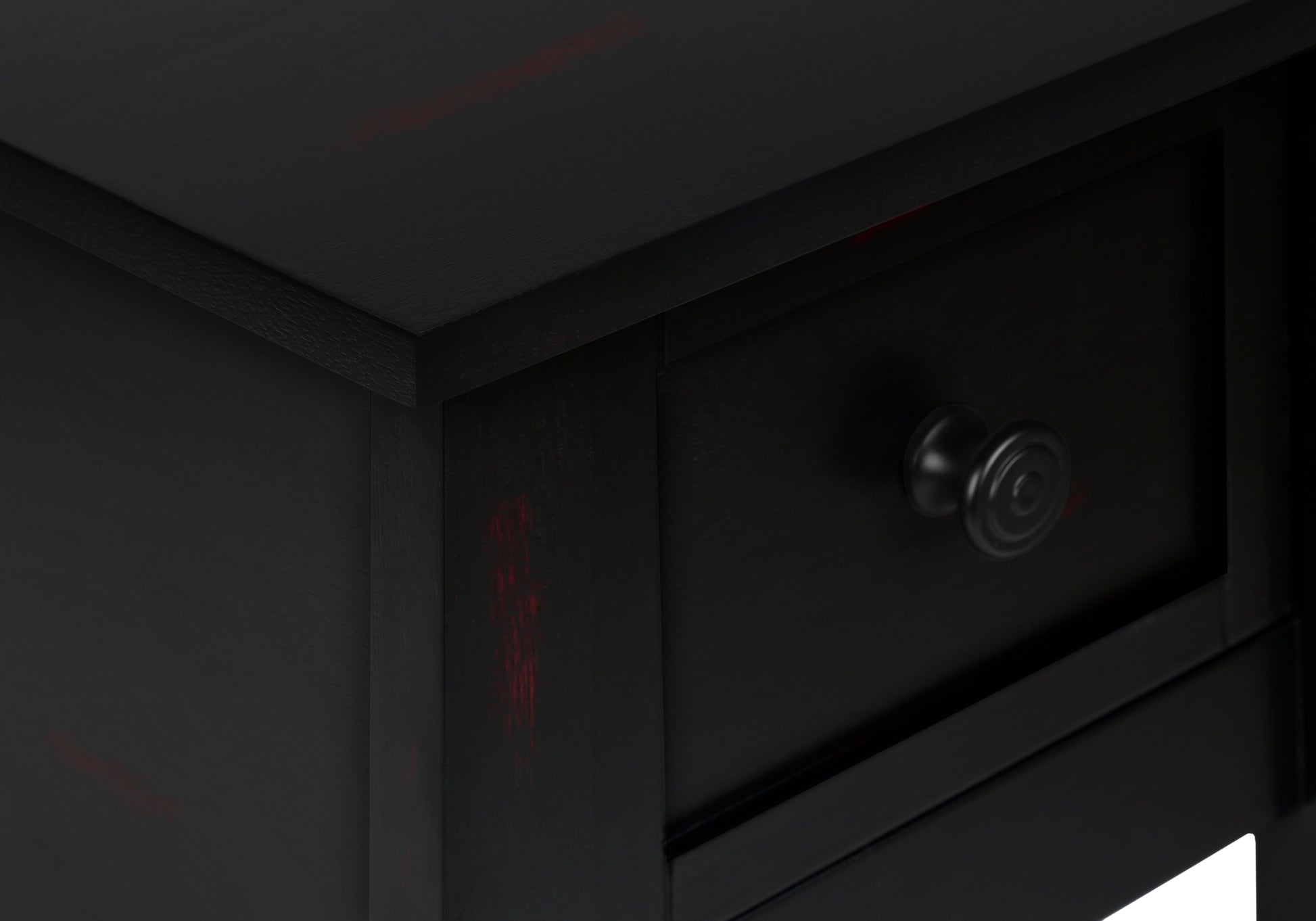 ACCENT TABLE - 24"H / BLACK VENEER END TABLE-Accent Table-DECOROLALA