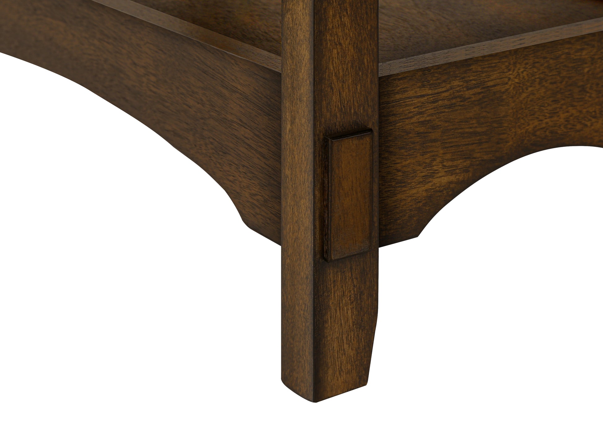 ACCENT TABLE - 24"H / BROWN WALNUT VENEER END TABLE-Accent Table-DECOROLALA