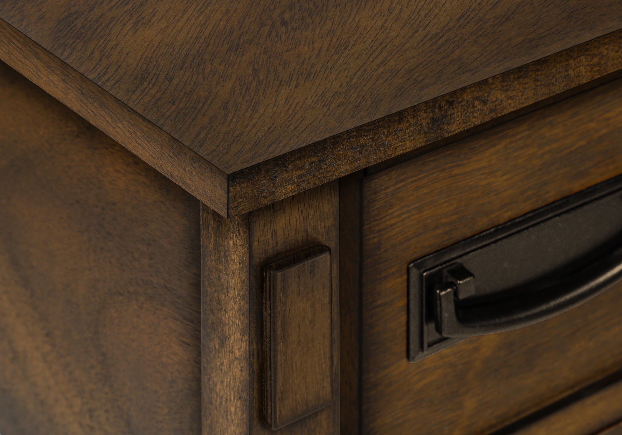 ACCENT TABLE - 24"H / BROWN WALNUT VENEER END TABLE-Accent Table-DECOROLALA