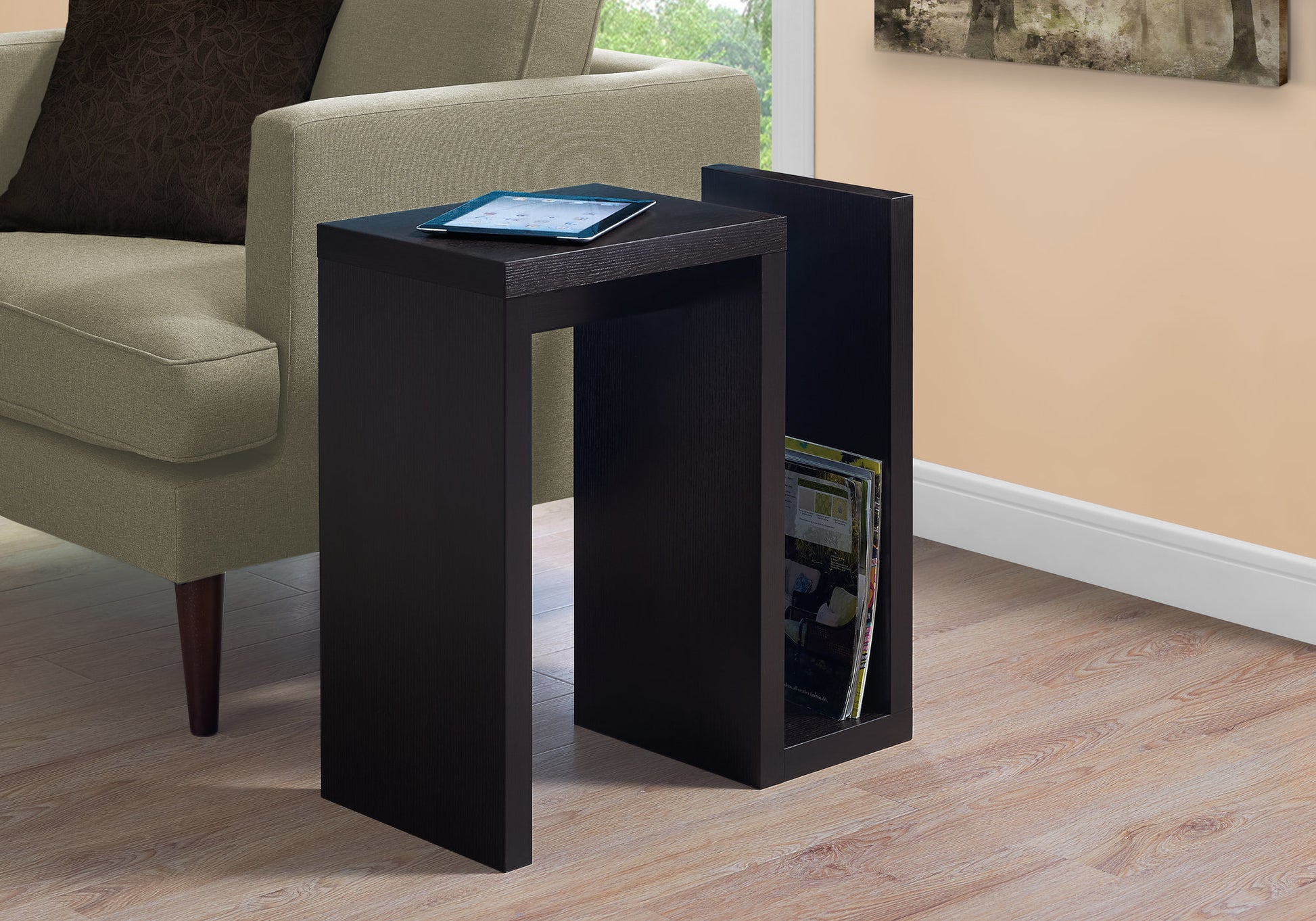ACCENT TABLE - 24"H / ESPRESSO-Accent Table-DECOROLALA