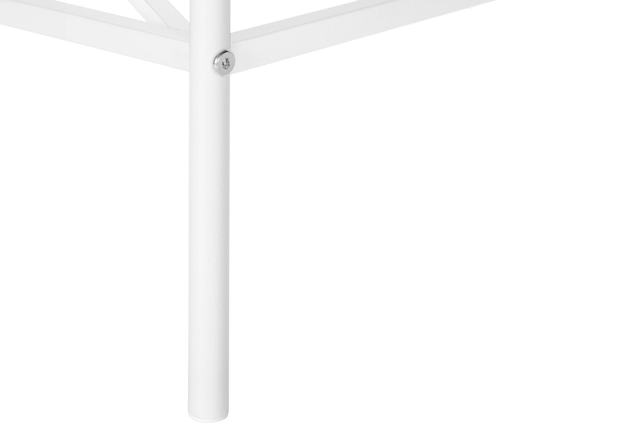 ACCENT TABLE - 24"H /WHITE / WHITE METAL-Accent Table-DECOROLALA