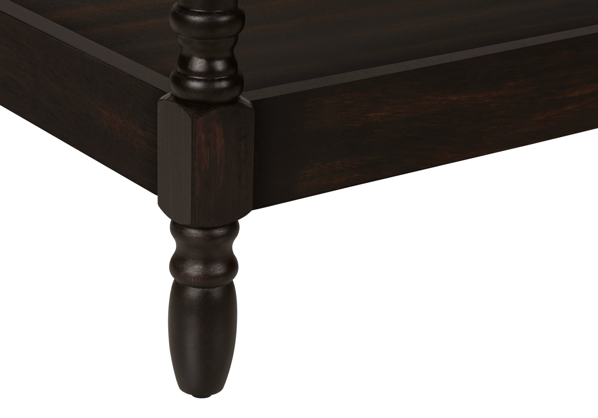 ACCENT TABLE - 25"H / DARK WALNUT VENEER END TABLE-Accent Table-DECOROLALA