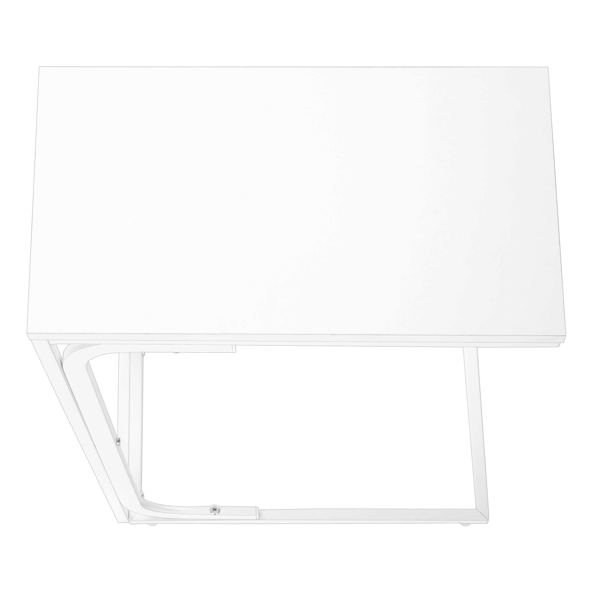 ACCENT TABLE - 25"H /WHITE / WHITE METAL-Accent Table-DECOROLALA