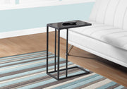 ACCENT TABLE - BLACK METAL / BLACK TEMPERED GLASS-Accent Table-DECOROLALA