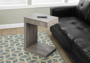 ACCENT TABLE - DARK TAUPE WITH A DRAWER-Accent Table-DECOROLALA