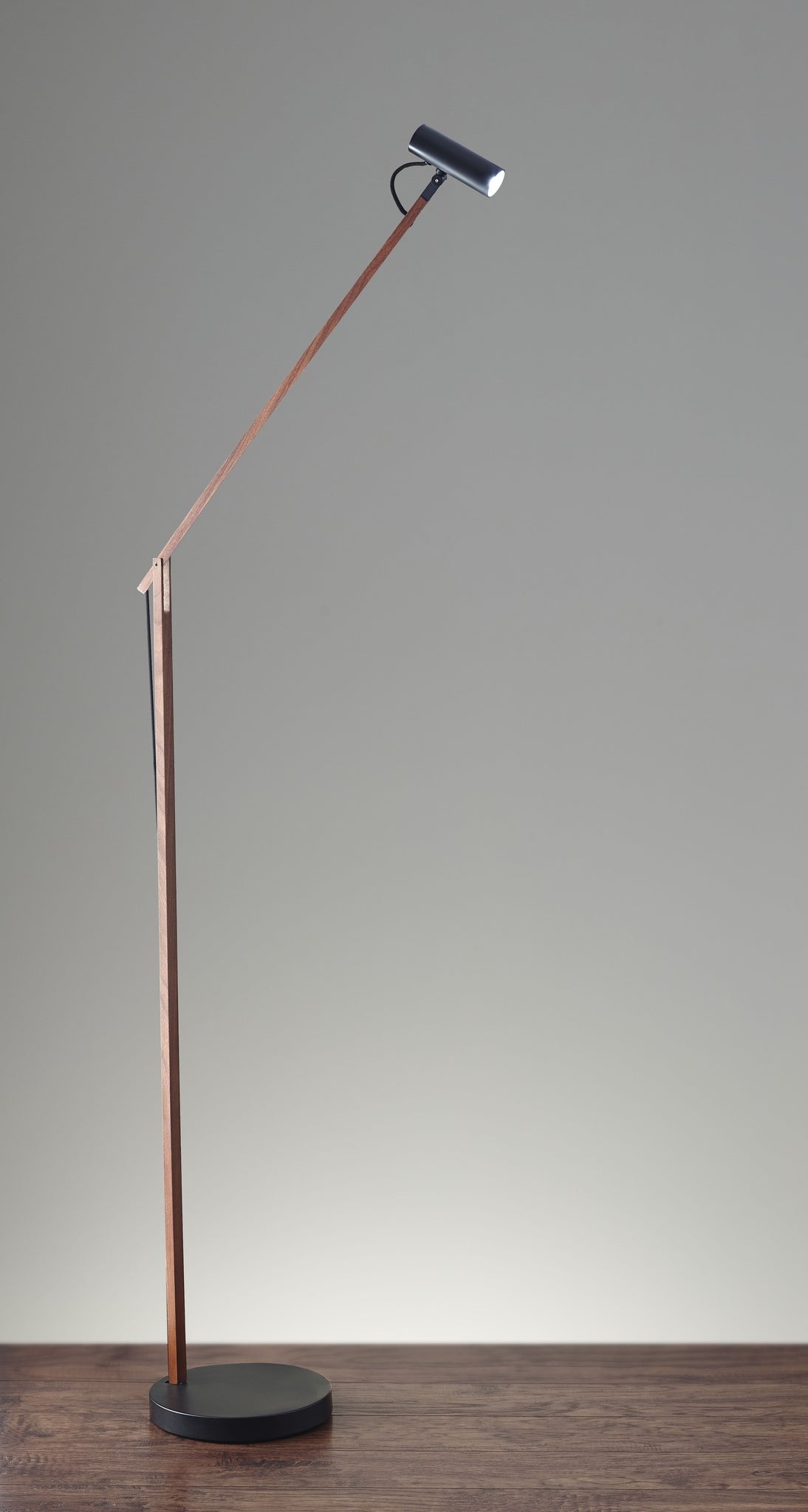 ADS360 Crane LED Floor Lamp - Walnut Adjustable-Lighting-DECOROLALA