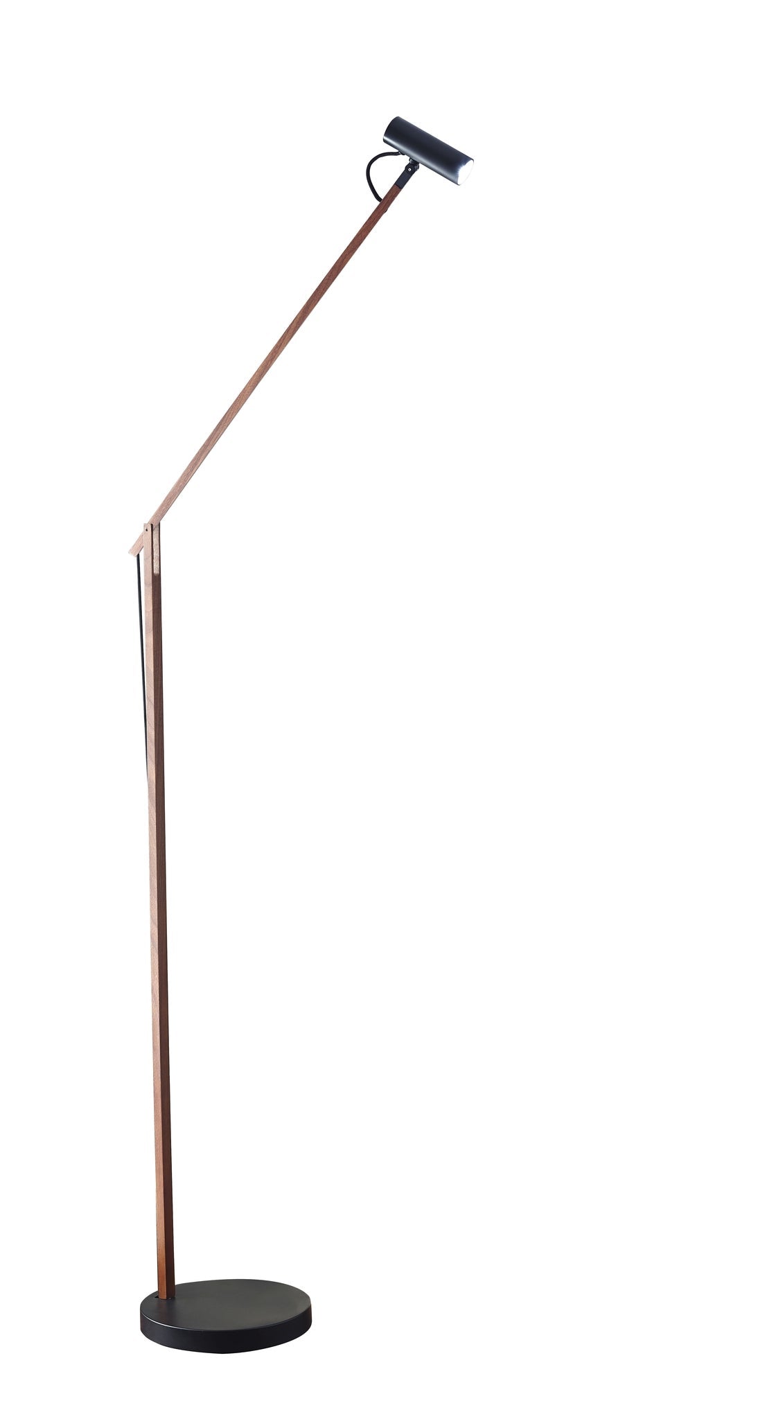 ADS360 Crane LED Floor Lamp - Walnut Adjustable-Lighting-DECOROLALA