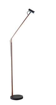 ADS360 Crane LED Floor Lamp - Walnut Adjustable-Lighting-DECOROLALA