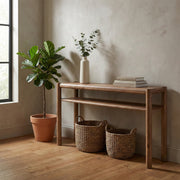 ADVIK-CONSOLE TABLE-WALNUT-DECOROLALA