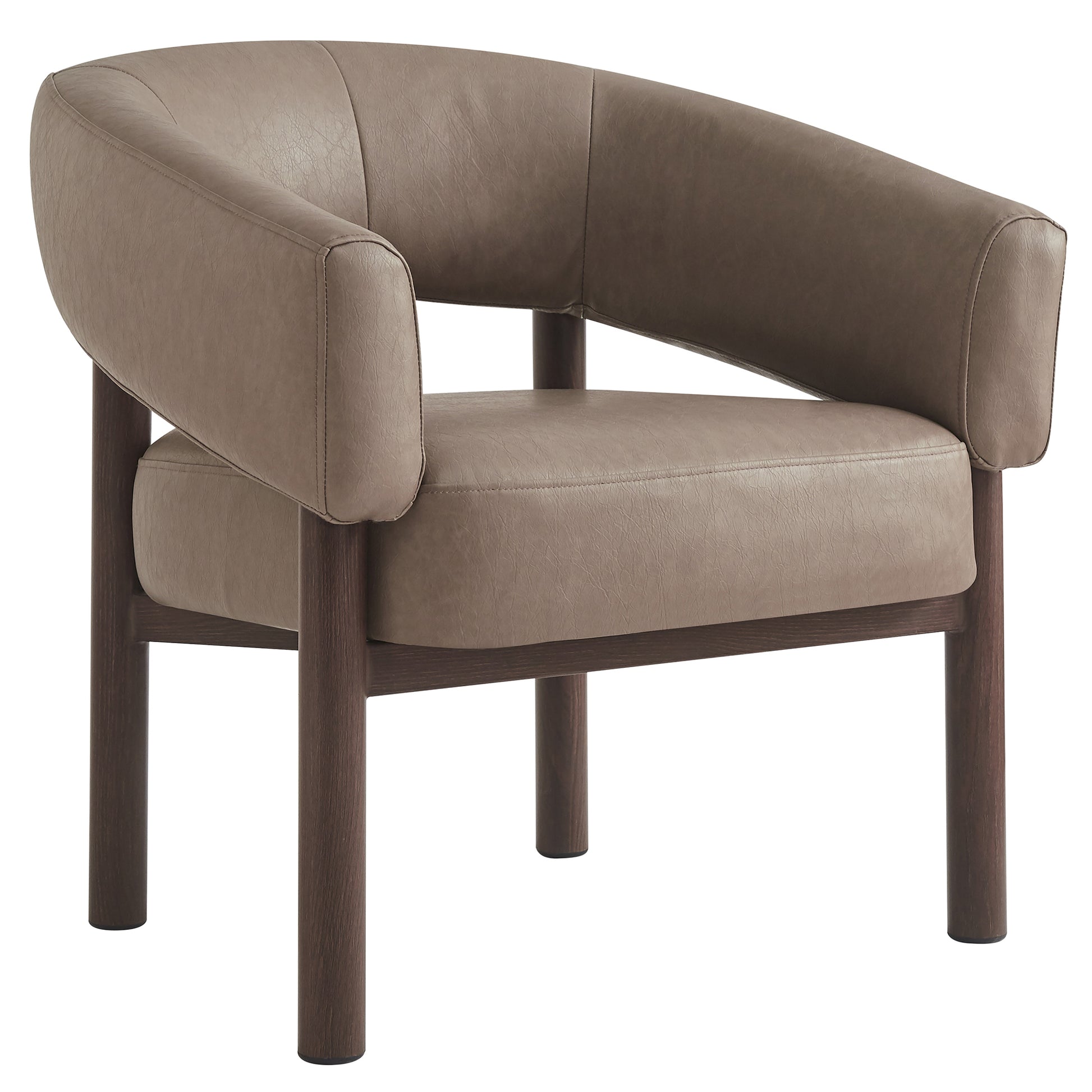 ALLEGRA-ACCENT CHAIR-DARK TAUPE-Accent Chairs-DECOROLALA