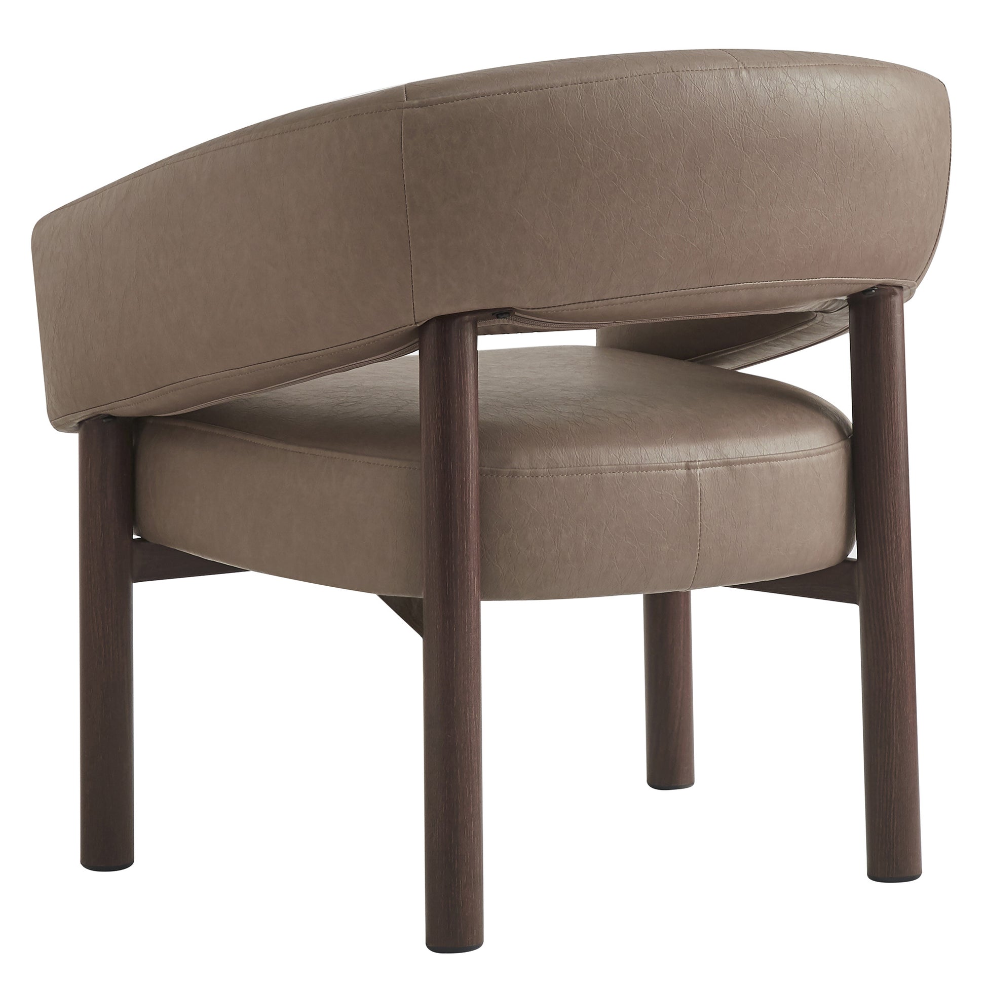 ALLEGRA-ACCENT CHAIR-DARK TAUPE-Accent Chairs-DECOROLALA