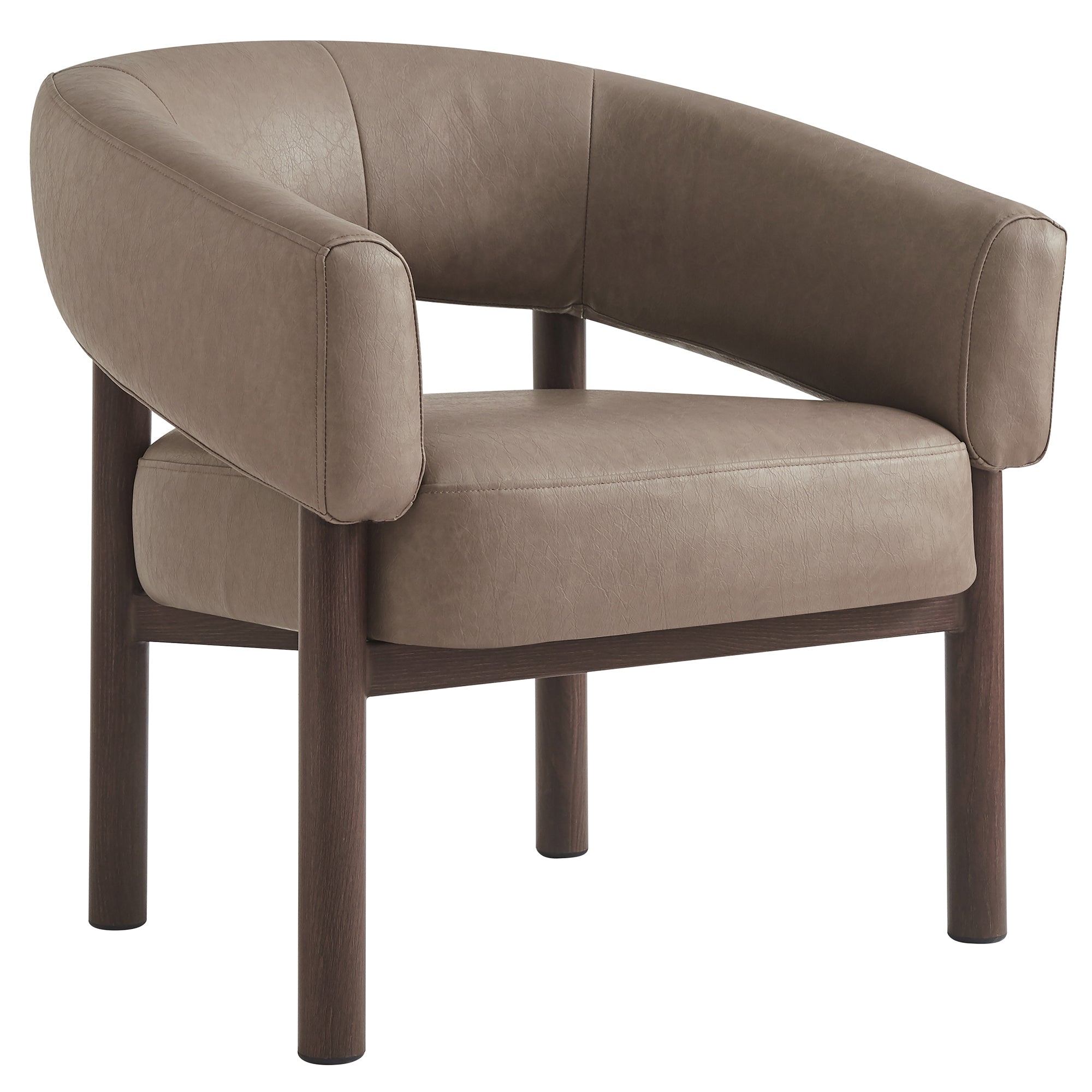 ALLEGRA-ACCENT CHAIR-DARK TAUPE-DECOROLALA