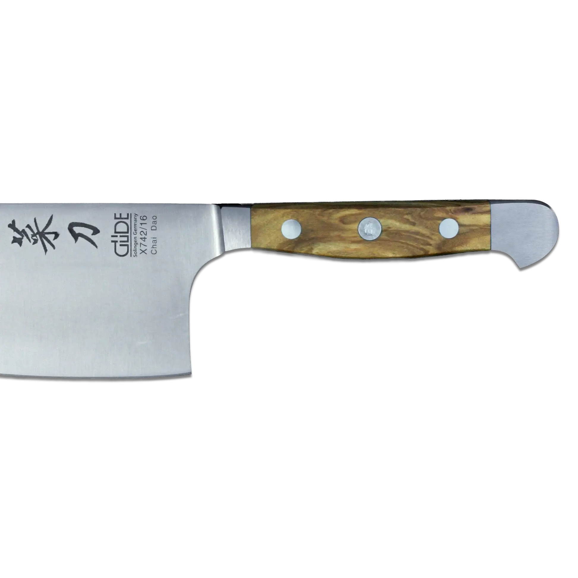 ALPHA OLIVE | Chai Dao Chinese Chef Knife 6 1/2" Blade | Forged Steel/Olive Wood Handle-Chef Knife-DECOROLALA