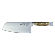 ALPHA OLIVE | Chai Dao Chinese Chef Knife 6 1/2" Blade | Forged Steel/Olive Wood Handle-Chef Knife-DECOROLALA