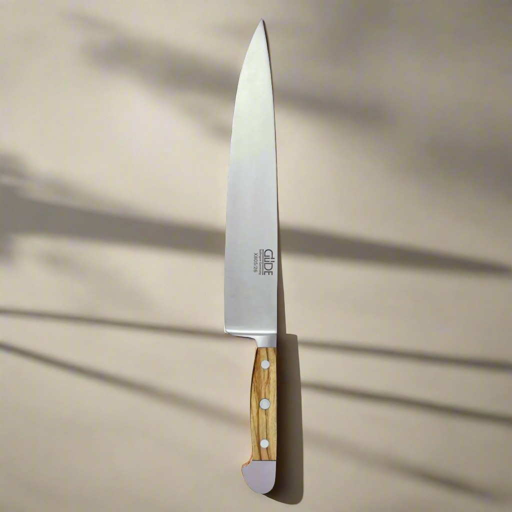 ALPHA OLIVE| Chef Knife - 10" | Forged Steel with Olive Wood handle-Chef Knife-DECOROLALA