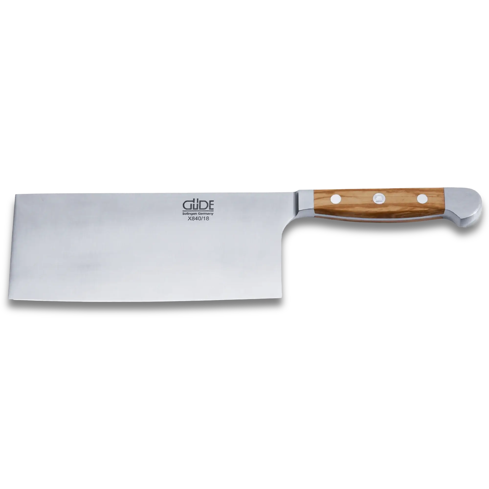 ALPHA OLIVE | Chinese Chef's Knife 8" blade / Olive Wood handle-Chef Knife-DECOROLALA