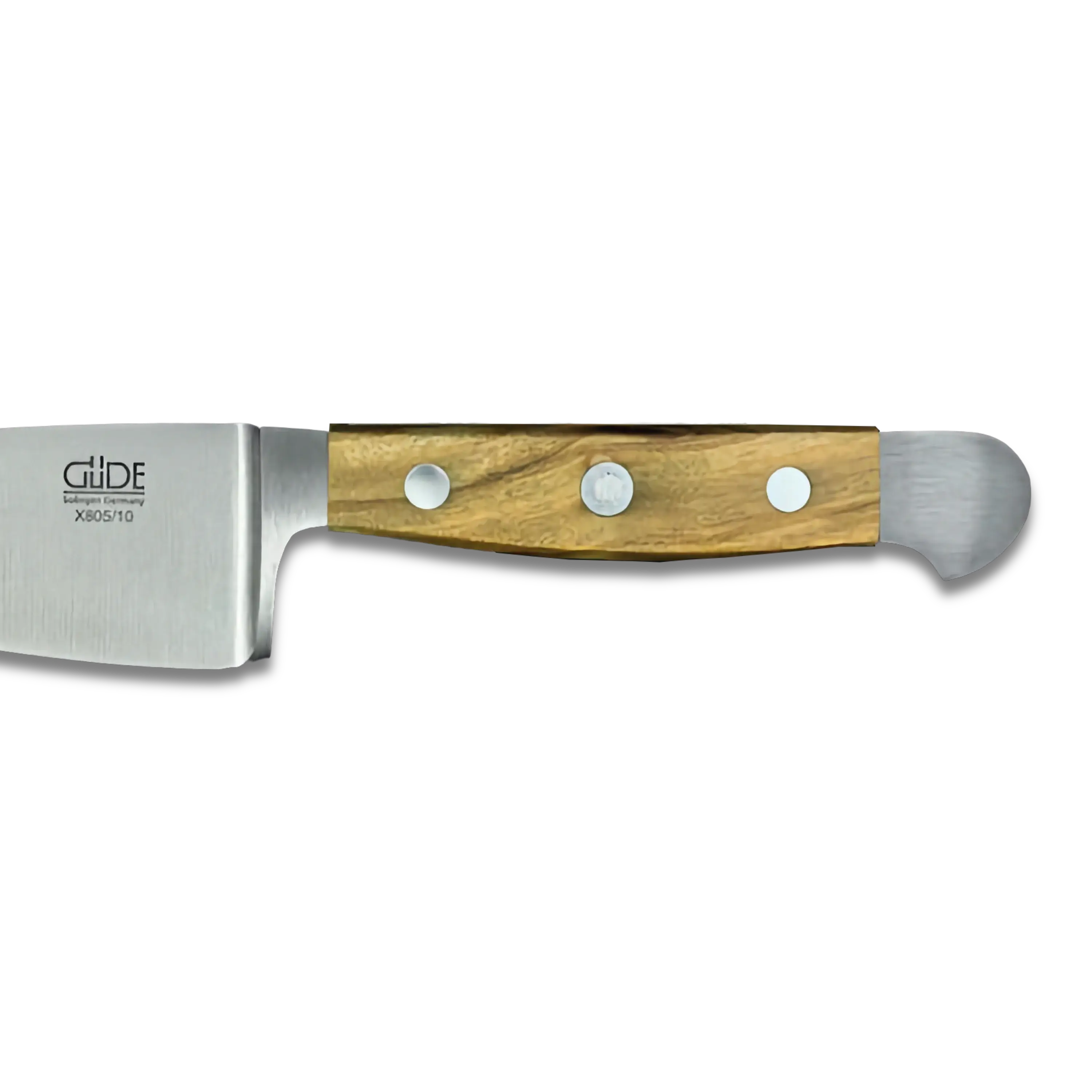 ALPHA OLIVE | Hard Cheese Knife 4" Blade | Forged Steel / Olive wood handle-Cheese Knife-DECOROLALA