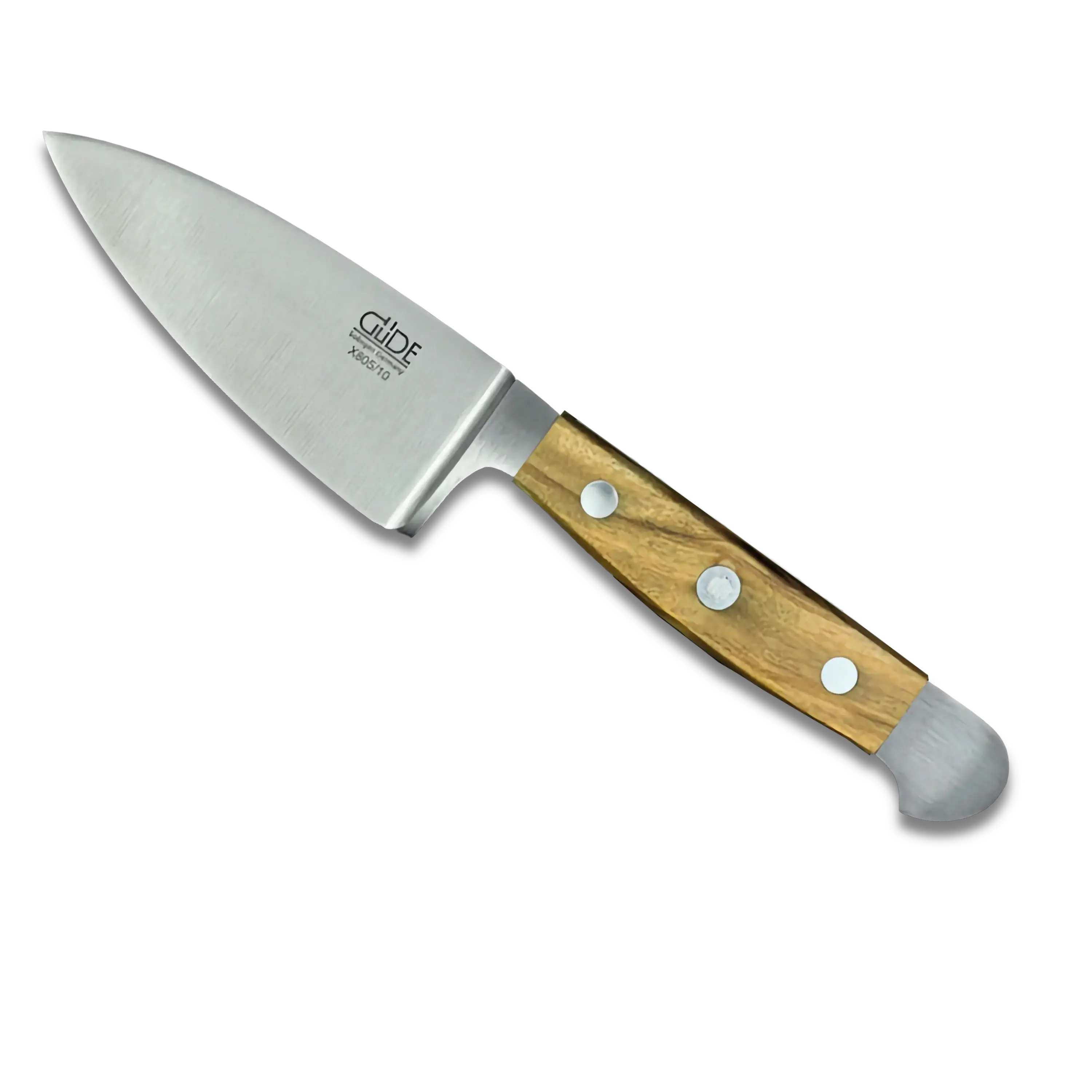 ALPHA OLIVE | Hard Cheese Knife 4" Blade | Forged Steel / Olive wood handle-Cheese Knife-DECOROLALA