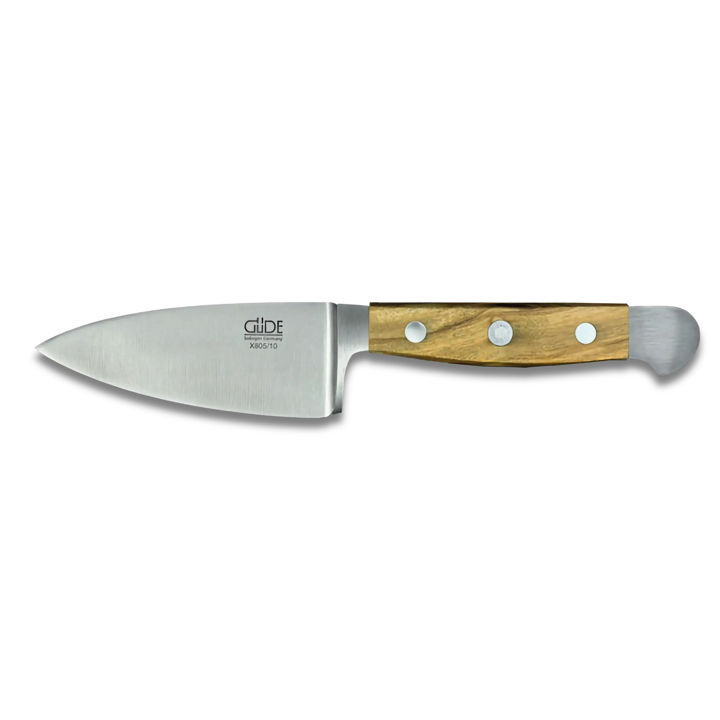 ALPHA OLIVE | Hard Cheese Knife 4" Blade | Forged Steel / Olive wood handle-Cheese Knife-DECOROLALA