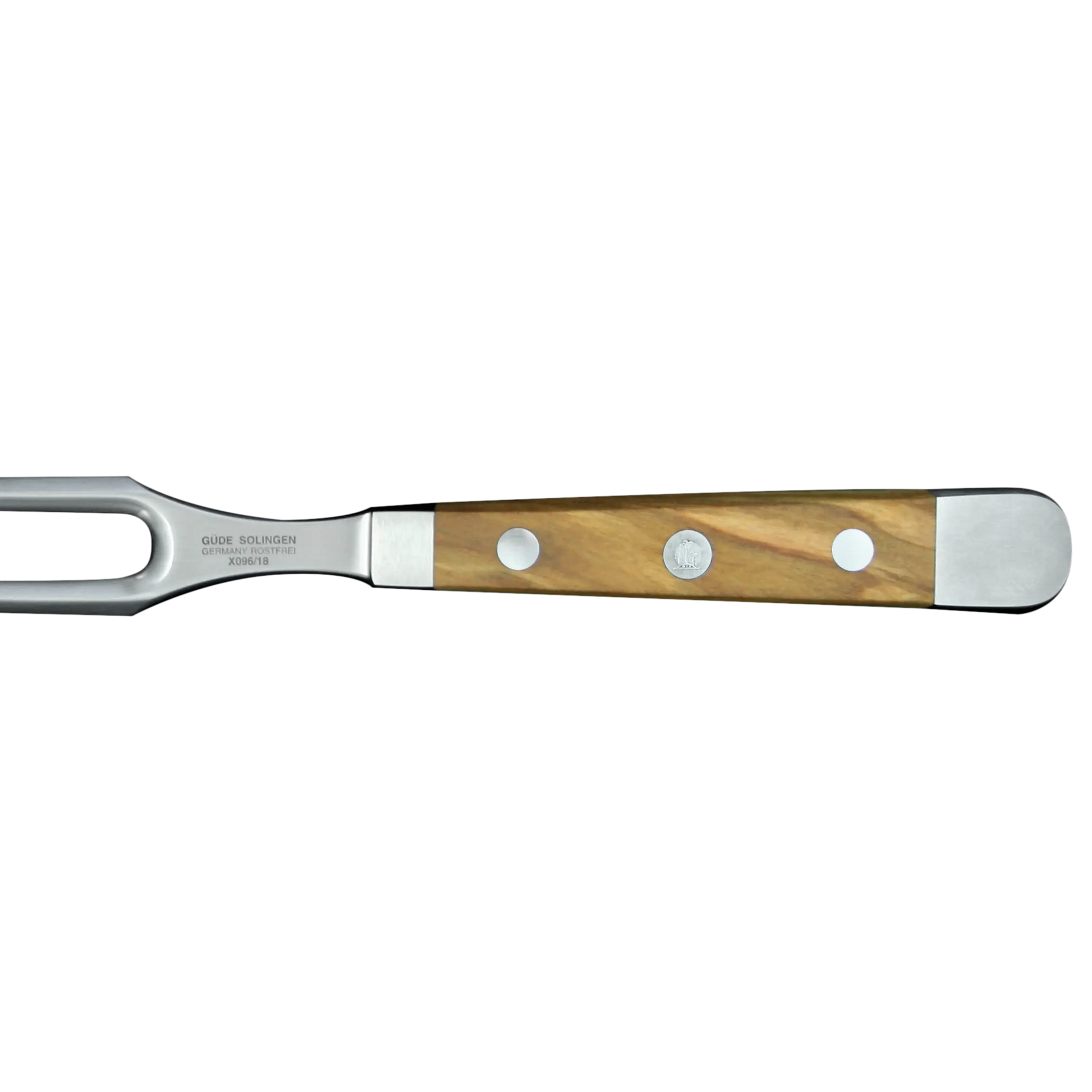 ALPHA OLIVE | Meat Fork 7" | Forged Steel / Olive wood handle-Carving Knife-DECOROLALA