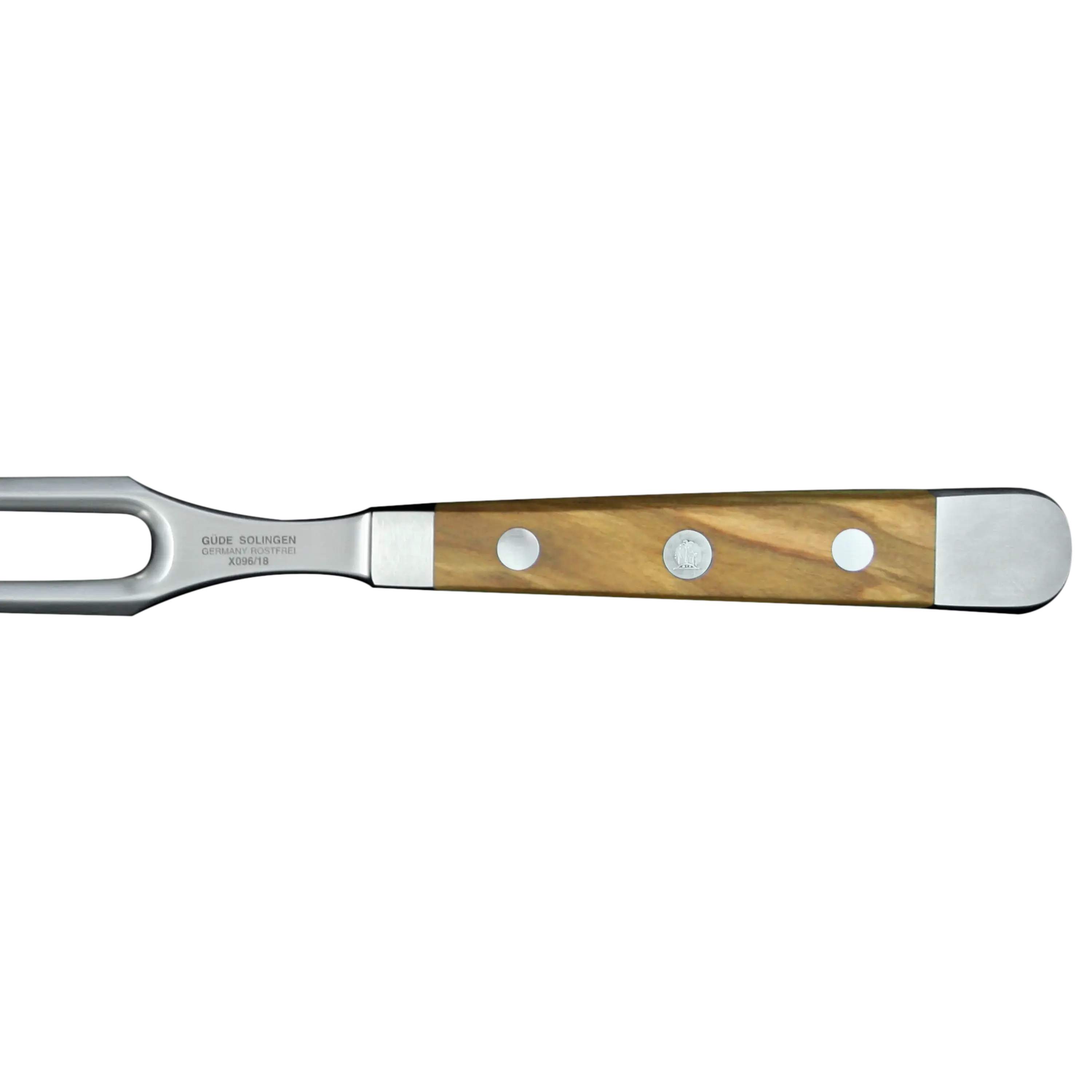 ALPHA OLIVE | Meat Fork 7" | Forged Steel / Olive wood handle-Carving Knife-DECOROLALA