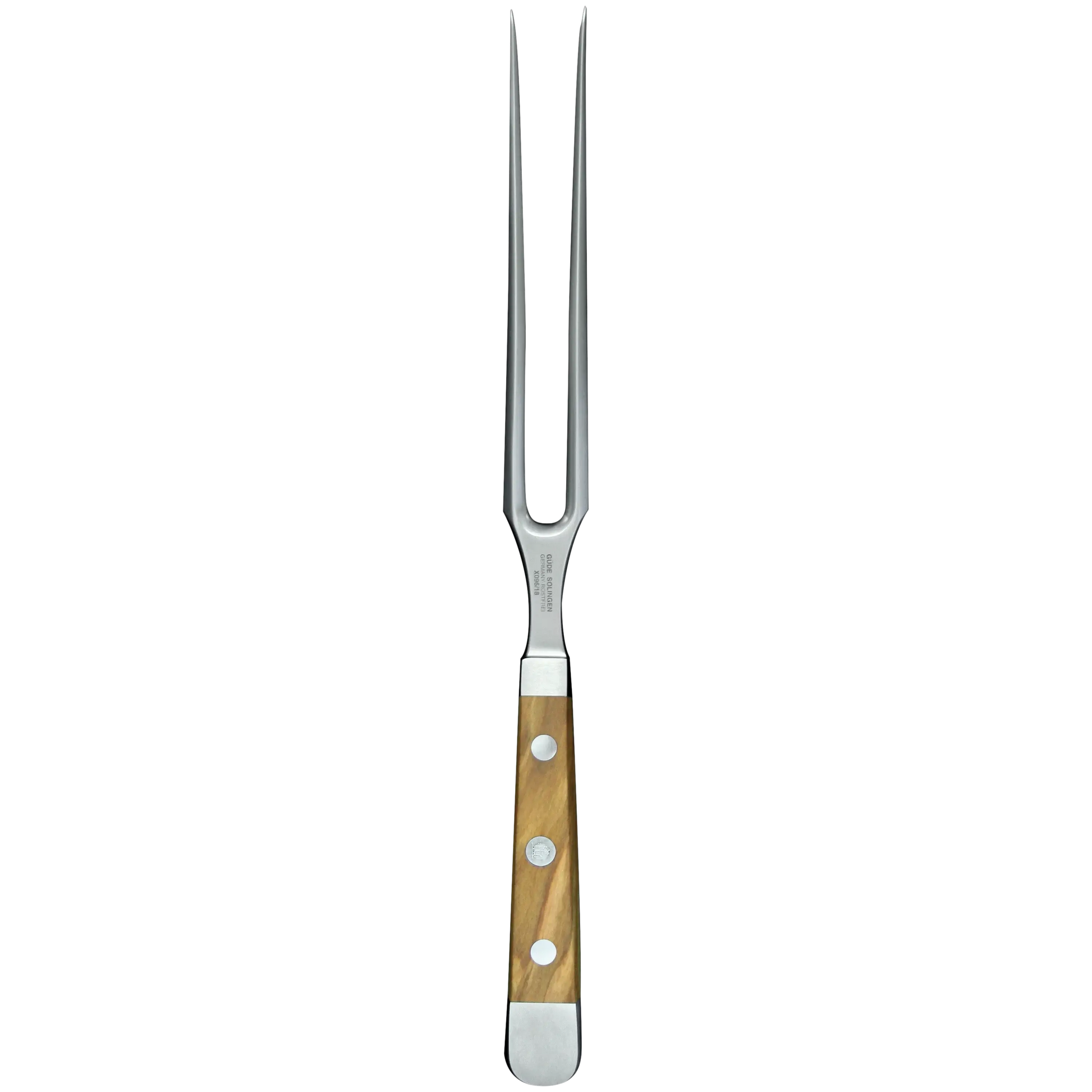 ALPHA OLIVE | Meat Fork 7" | Forged Steel / Olive wood handle-Carving Knife-DECOROLALA