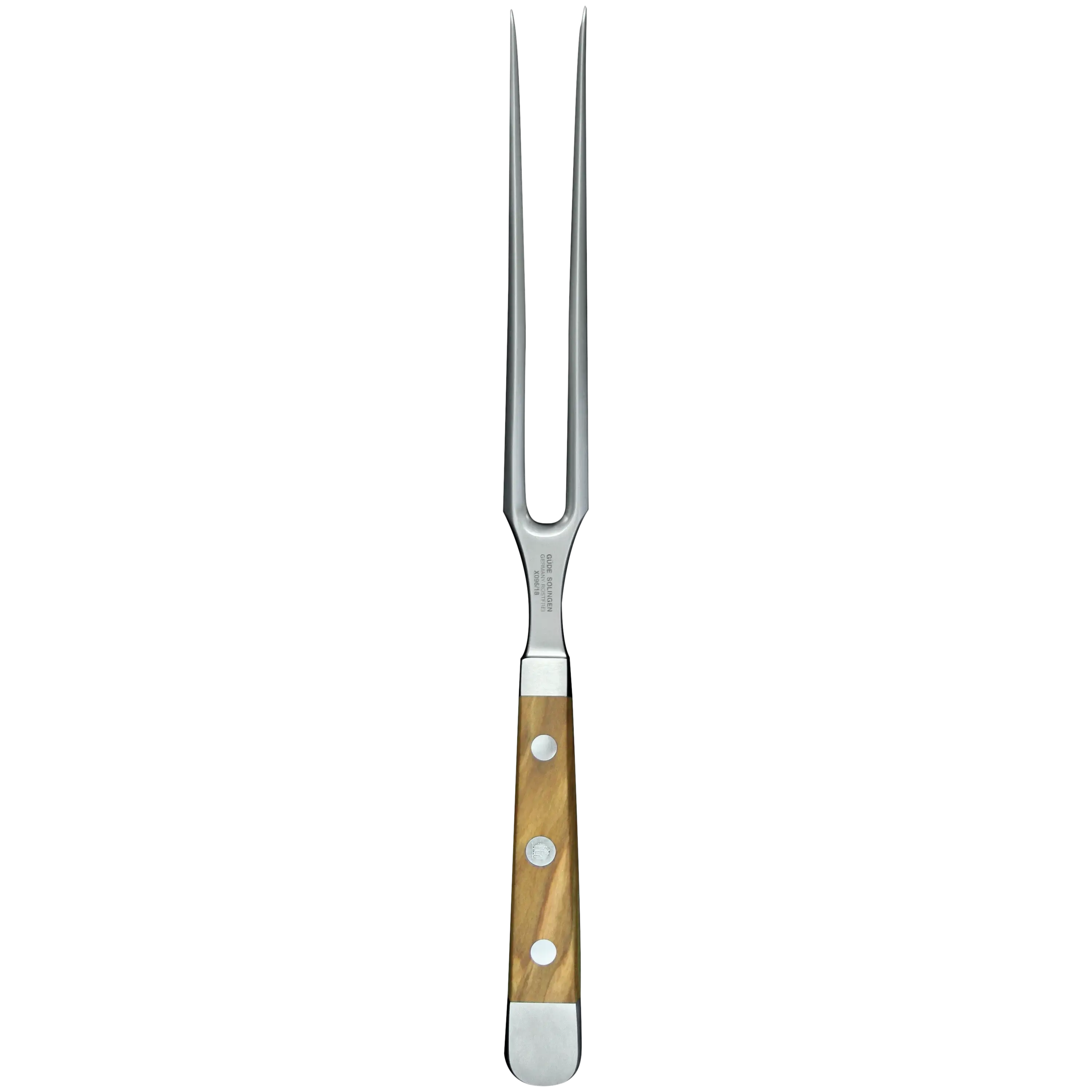 ALPHA OLIVE | Meat Fork 7" | Forged Steel / Olive wood handle-Carving Knife-DECOROLALA