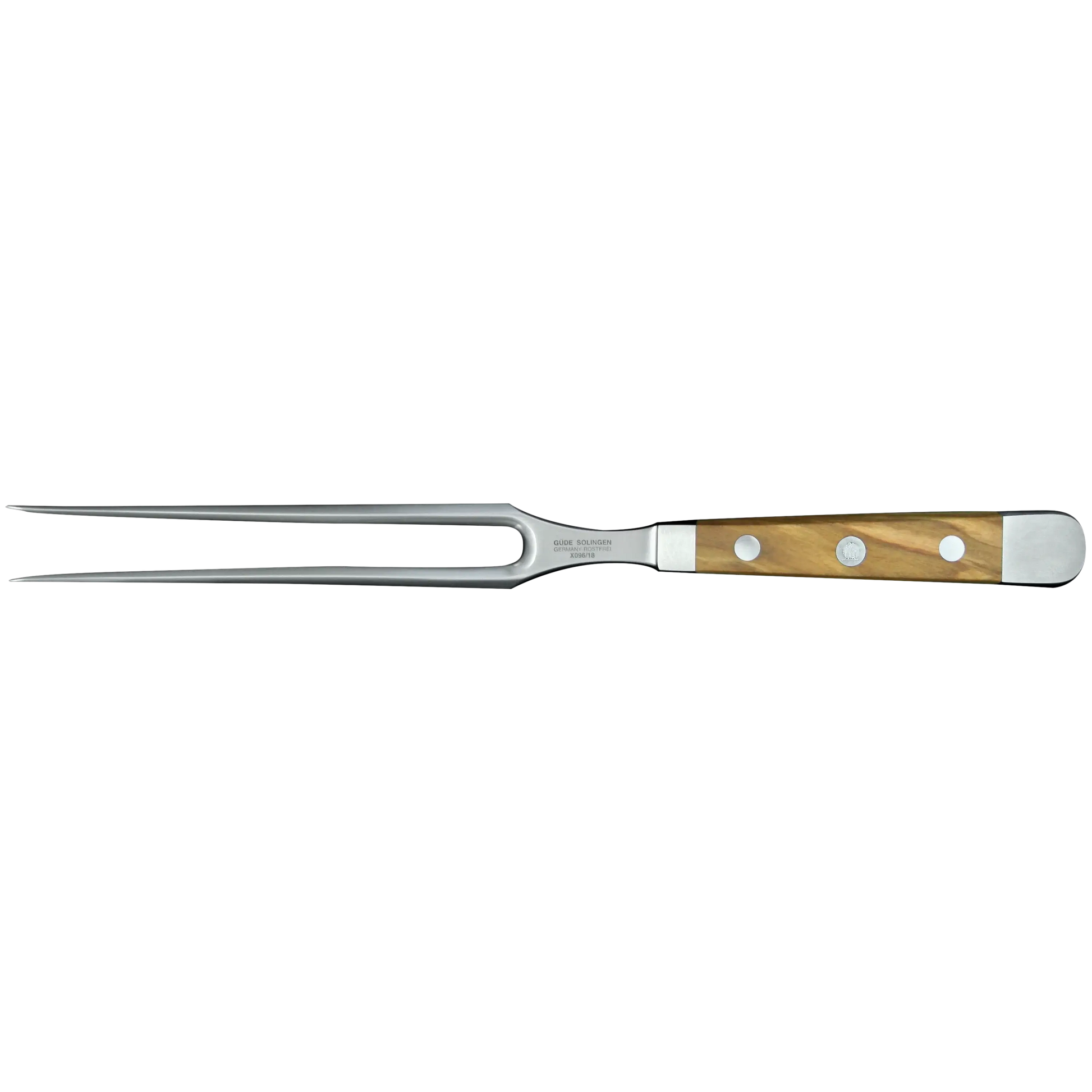 ALPHA OLIVE | Meat Fork 7" | Forged Steel / Olive wood handle-Carving Knife-DECOROLALA