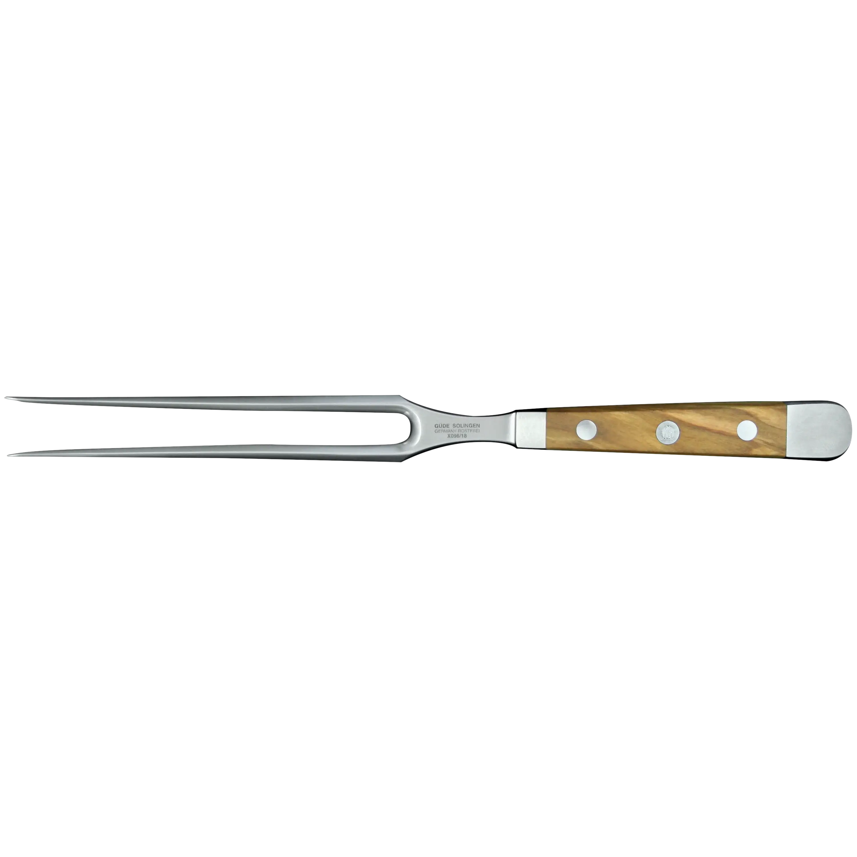 ALPHA OLIVE | Meat Fork 7" | Forged Steel / Olive wood handle-Carving Knife-DECOROLALA