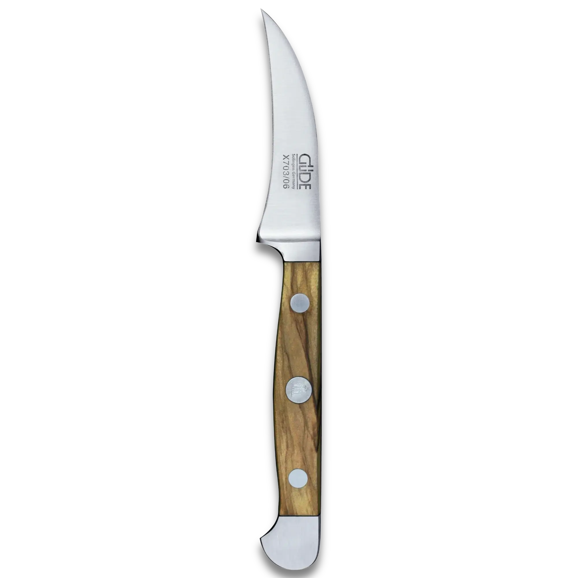 ALPHA OLIVE | Pairing Knife 2.36" | Forged Steel / Olive wood handle-Carving Knife-DECOROLALA