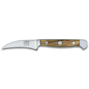 ALPHA OLIVE | Pairing Knife 2.36" | Forged Steel / Olive wood handle-Carving Knife-DECOROLALA
