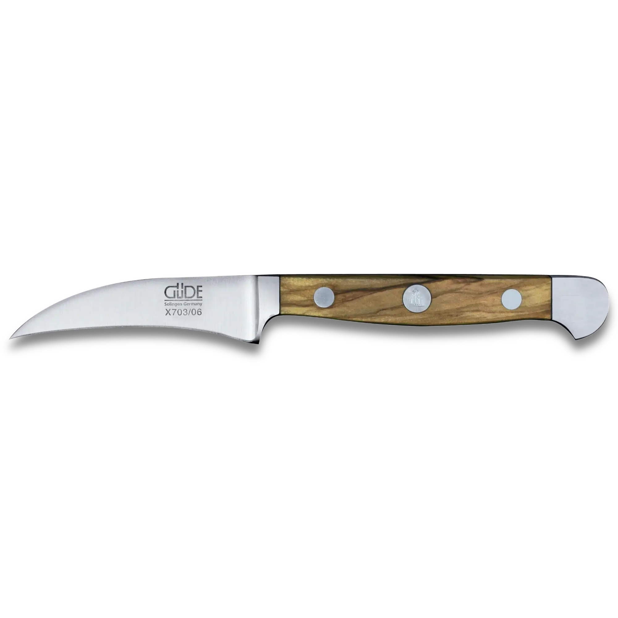 ALPHA OLIVE | Pairing Knife 2.36" | Forged Steel / Olive wood handle-Carving Knife-DECOROLALA